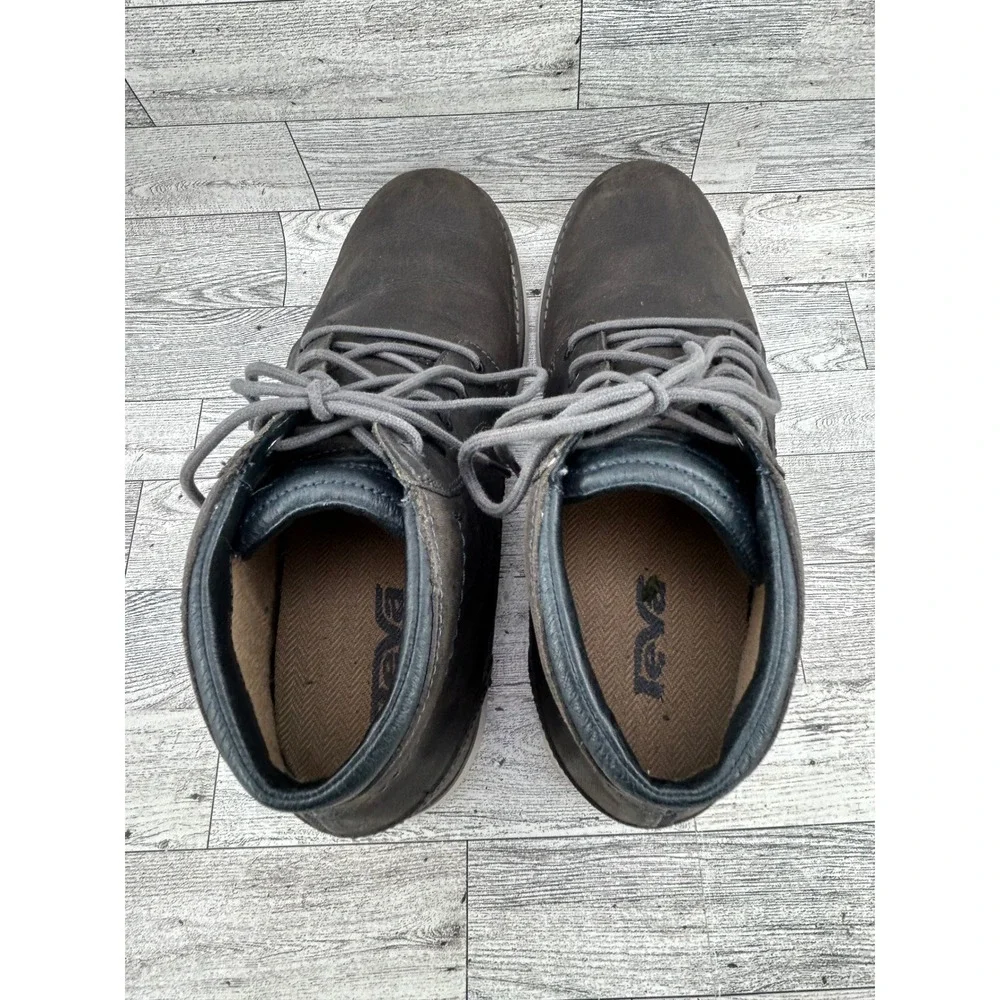 Teva Durban‎ Mens Dark Brown Leather Chukka Boots Size 11 1008302